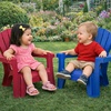 image:imageLittle Tikes Kids Garden Chair 4 Pack in Blue Outdoor Toddler Activity Adirondack Chairs for Picnic Garden Patio Backyard amp Beach Outdoor Chair Set2 Pack
