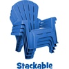 image:imageLittle Tikes Kids Garden Chair 4 Pack in Blue Outdoor Toddler Activity Adirondack Chairs for Picnic Garden Patio Backyard amp Beach Outdoor Chair Set4 Pack