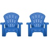image:imageLittle Tikes Kids Garden Chair 4 Pack in Blue Outdoor Toddler Activity Adirondack Chairs for Picnic Garden Patio Backyard amp Beach Outdoor Chair Set2 Pack