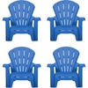 image:imageLittle Tikes Kids Garden Chair 4 Pack in Blue Outdoor Toddler Activity Adirondack Chairs for Picnic Garden Patio Backyard amp Beach Outdoor Chair Set4 Pack