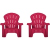 image:imageLittle Tikes Kids Garden Chair 4 Pack in Red Outdoor Toddler Activity Adirondack Chairs for Picnic Garden Patio Backyard amp Beach Outdoor Chair Set2 Pack