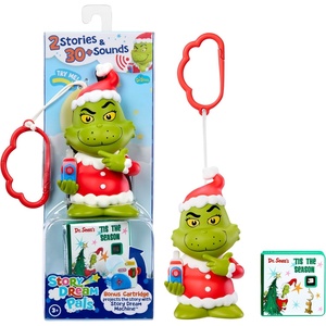 image:imageLittle Tikes Grinch Story Dream Pals Interactive Story Telling 4 Figure with Bonus Story Cartridge Talks Lights Up Key Chain Ages 3