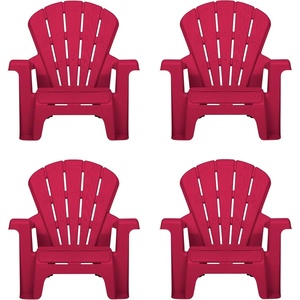 image:imageLittle Tikes Kids Garden Chair 4 Pack in Red Outdoor Toddler Activity Adirondack Chairs for Picnic Garden Patio Backyard amp Beach Outdoor Chair Set4 Pack