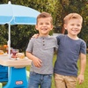 image:imageLittle Tikes Easy Store Picnic Table with Umbrella Multi Color 4200L x 3800W x 1975HBlueGreen