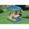 image:imageLittle Tikes Easy Store Picnic Table with Umbrella Multi Color 4200L x 3800W x 1975HBlueGreen