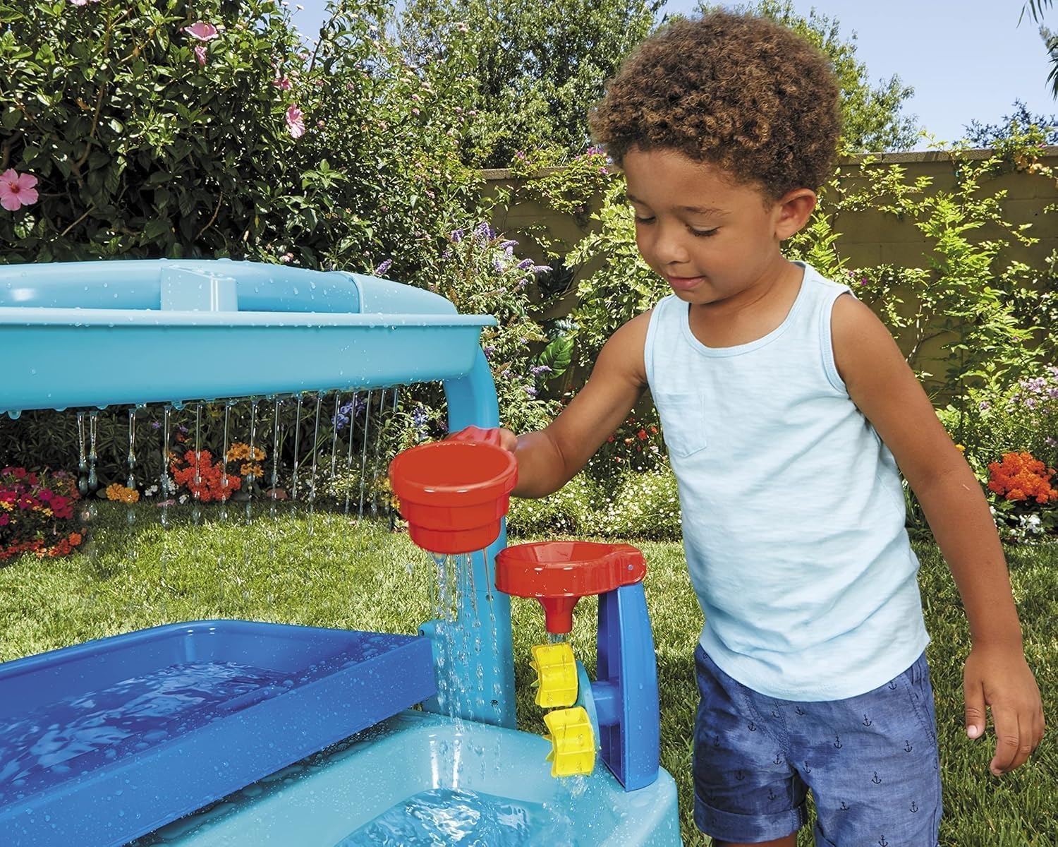 image:imageLittle Tikes Easy Store Outdoor Folding Water Play Table with Accessories for Kids Children Boys amp Girls 3 Years Mutlicolor 660429C3