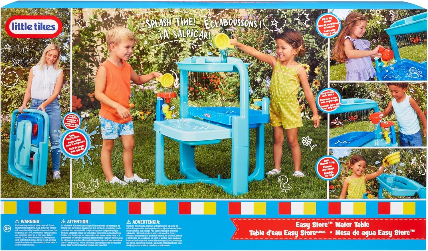 image:imageLittle Tikes Easy Store Outdoor Folding Water Play Table with Accessories for Kids Children Boys amp Girls 3 Years Mutlicolor 660429C3