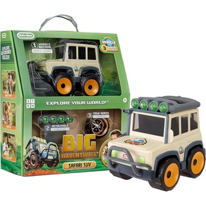 image:imageBig Adventures Binocular Searching Safari SUV STEM Toy Vehicle with Binoculars Flashlight and Compass for Girls Boys Kids Ages 3