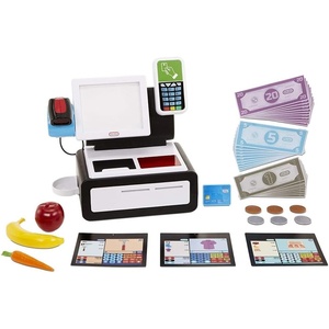image:imageLittle Tikes First SelfCheckout Stand Realistic Cash Register Pretend Play Toy for Kids  White